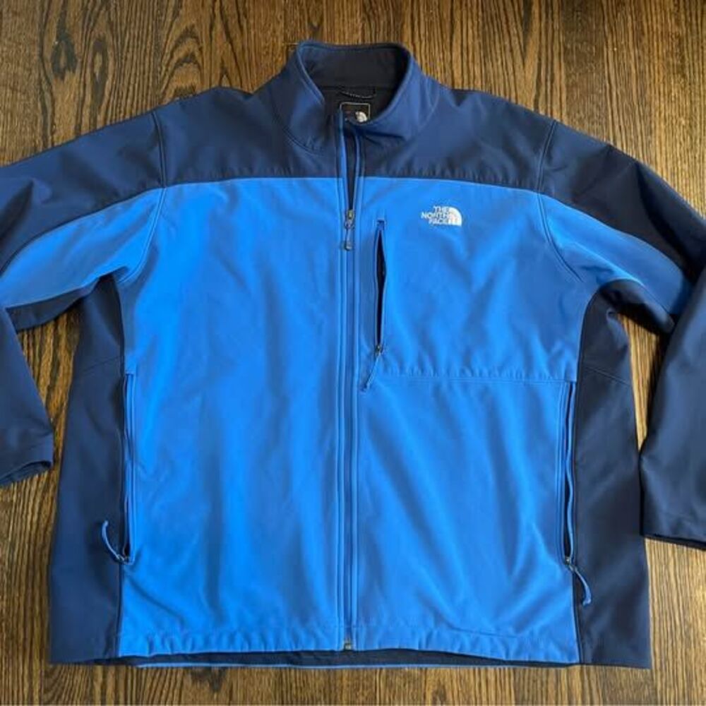 Men’s 3XL The North Face Jacket Windproof Fleece Lined Blue